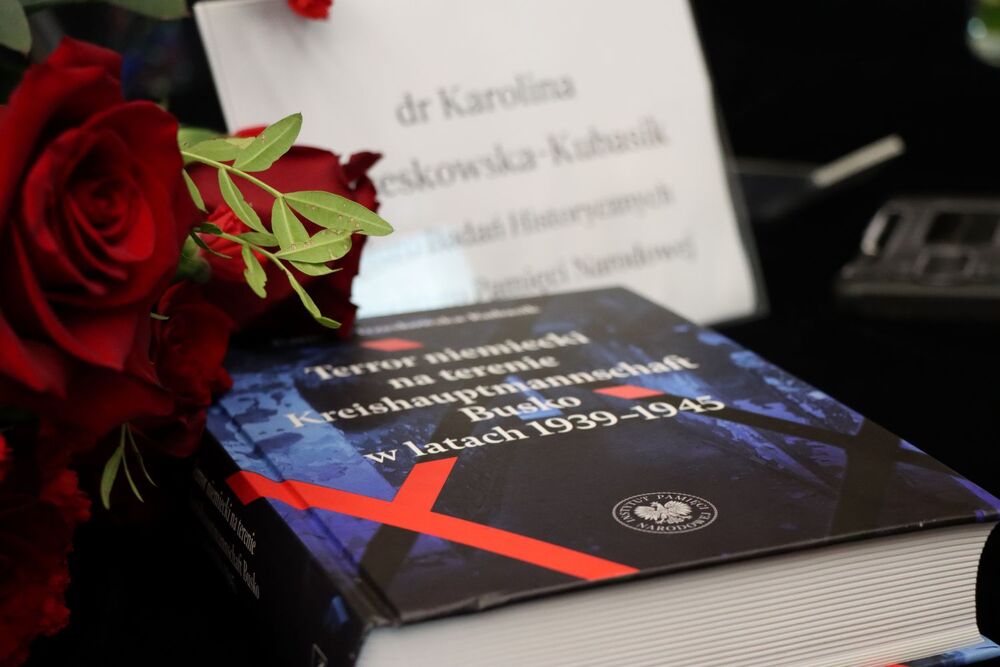 Promocja książki „Terror niemiecki na terenie Kreishauptmannschaft Busko w latach 1939-1945” dr Karoliny Trzeskowskiej-Kubasik. Fot. IPN Kielce
