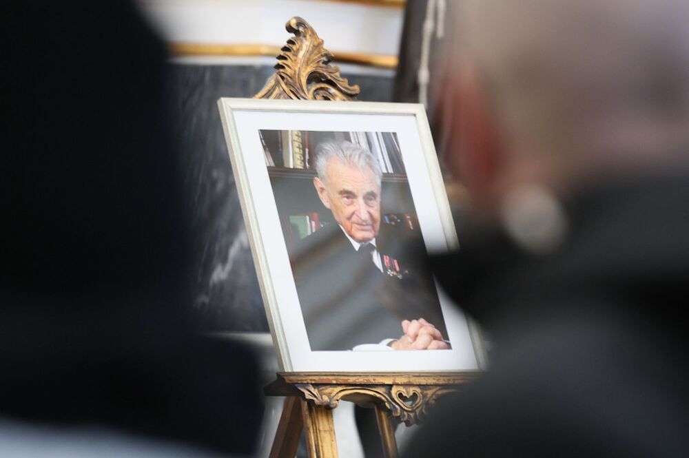 Uroczystości pogrzebowe sędziego Andrzeja Jankowskiego odbyły się 20 lutego w Warszawie, w kościele św. Karola Boromeusza. Andrzej Jankowski spoczął na Starych Powązkach. Fot. Sławek Kasper (IPN)