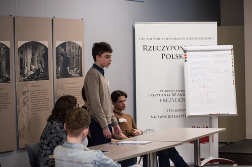 Szkolenie przed regionalnym etapem Turnieju Debat Historycznych IPN. Fot. dr Michał Zawisza