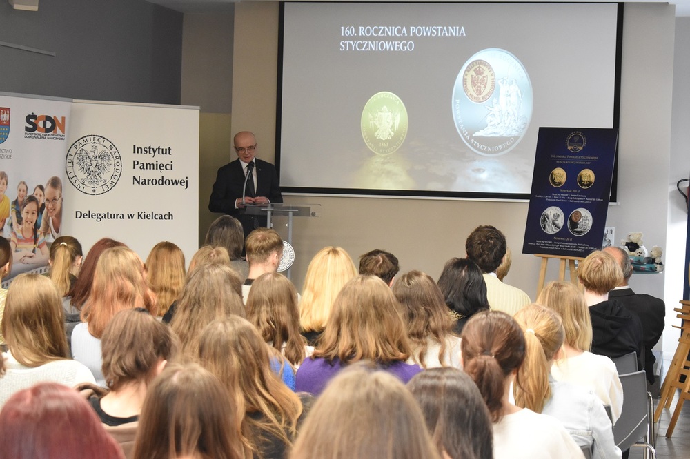 Spotkanie na Przystanku Historia w Kielcach - 160 rocznica wybuchu powstania styczniowego. Fot. Dariusz Skrzyniarz (IPN)