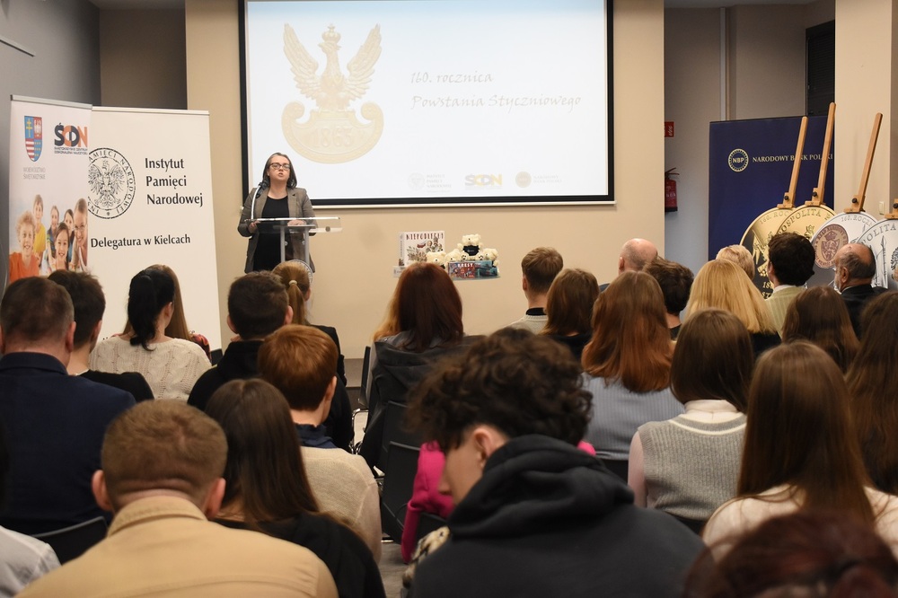 Spotkanie na Przystanku Historia w Kielcach - 160 rocznica wybuchu powstania styczniowego. Fot. Dariusz Skrzyniarz (IPN)