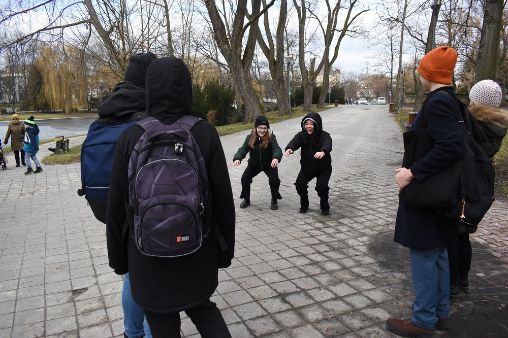 Gra miejska „Z miłości do Polski. Armia Krajowa” – Kielce, 14 lutego 2023 r. Fot. Dariusz Skrzyniarz (IPN)