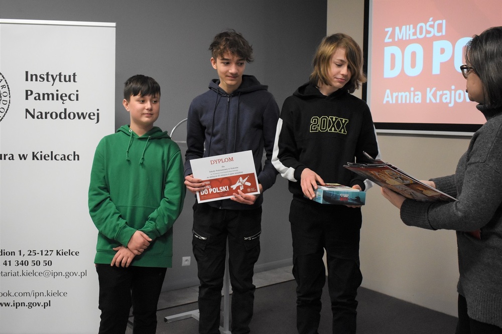 Gra miejska „Z miłości do Polski. Armia Krajowa” – Kielce, 14 lutego 2023 r. Fot. Dariusz Skrzyniarz (IPN)