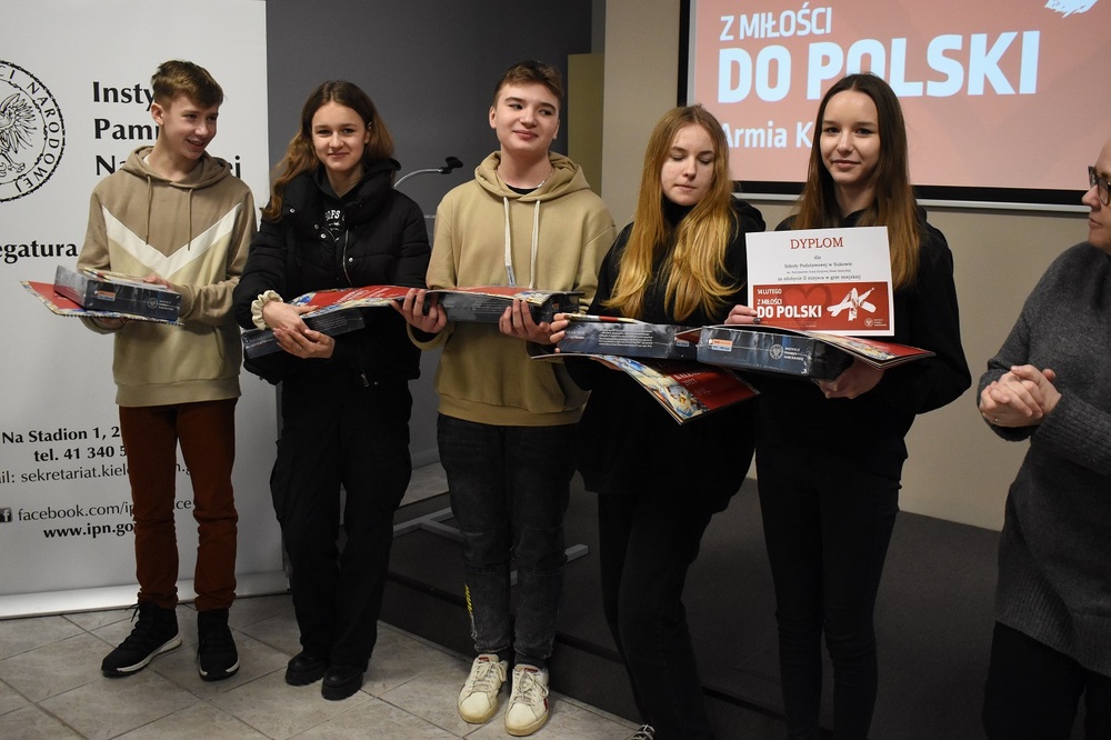 Gra miejska „Z miłości do Polski. Armia Krajowa” – Kielce, 14 lutego 2023 r. Fot. Dariusz Skrzyniarz (IPN)