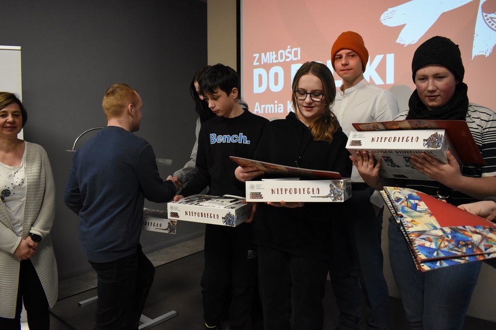 Gra miejska „Z miłości do Polski. Armia Krajowa” – Kielce, 14 lutego 2023 r. Fot. Dariusz Skrzyniarz (IPN)