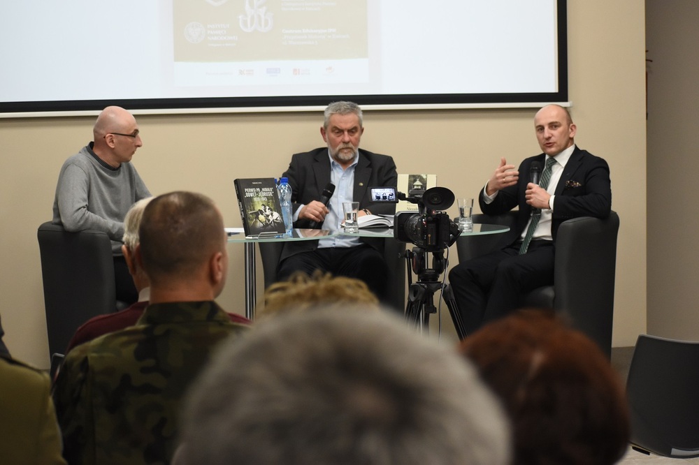 „Jędrusie” a żołnierze „Ponurego”. Debata o różnicach i podobieństwach oddziałów partyzanckich – Kielce, 17 lutego 2023 r. Fot. Dariusz Skrzyniarz (IPN)