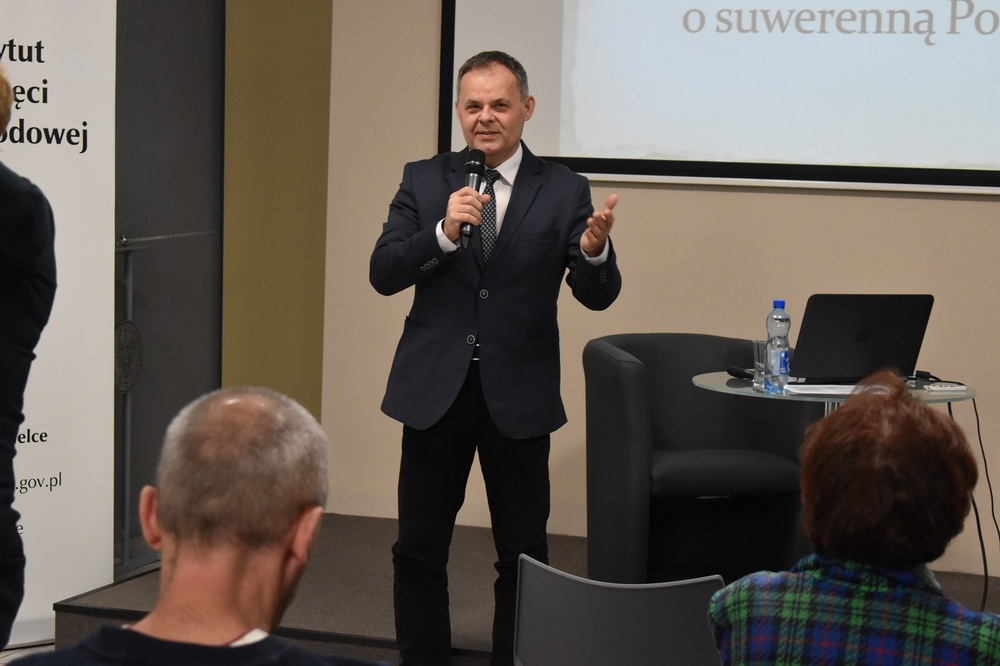 Wykład Marka Jończyka nt. Żołnierzy Wyklętych - Kielce, 1 marca 2023 r. Fot. Dariusz Skrzyniarz