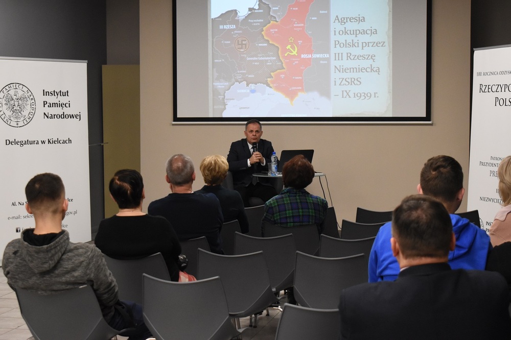 Wykład Marka Jończyka nt. Żołnierzy Wyklętych - Kielce, 1 marca 2023 r. Fot. Dariusz Skrzyniarz