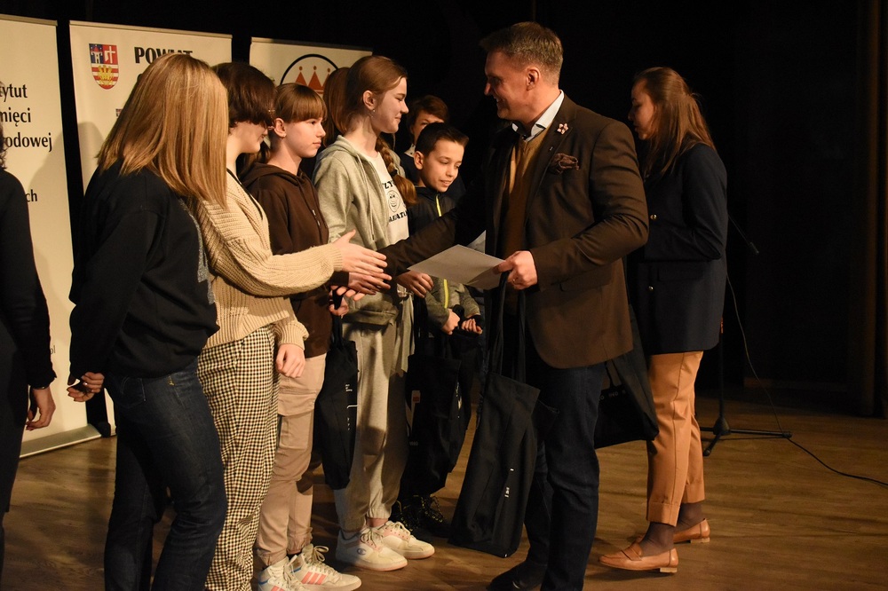 Gra miejska „Opatów 43' - podziemie w akcji” – Opatów, 6 marca 2023 r. Fot. Dariusz Skrzyniarz (IPN)