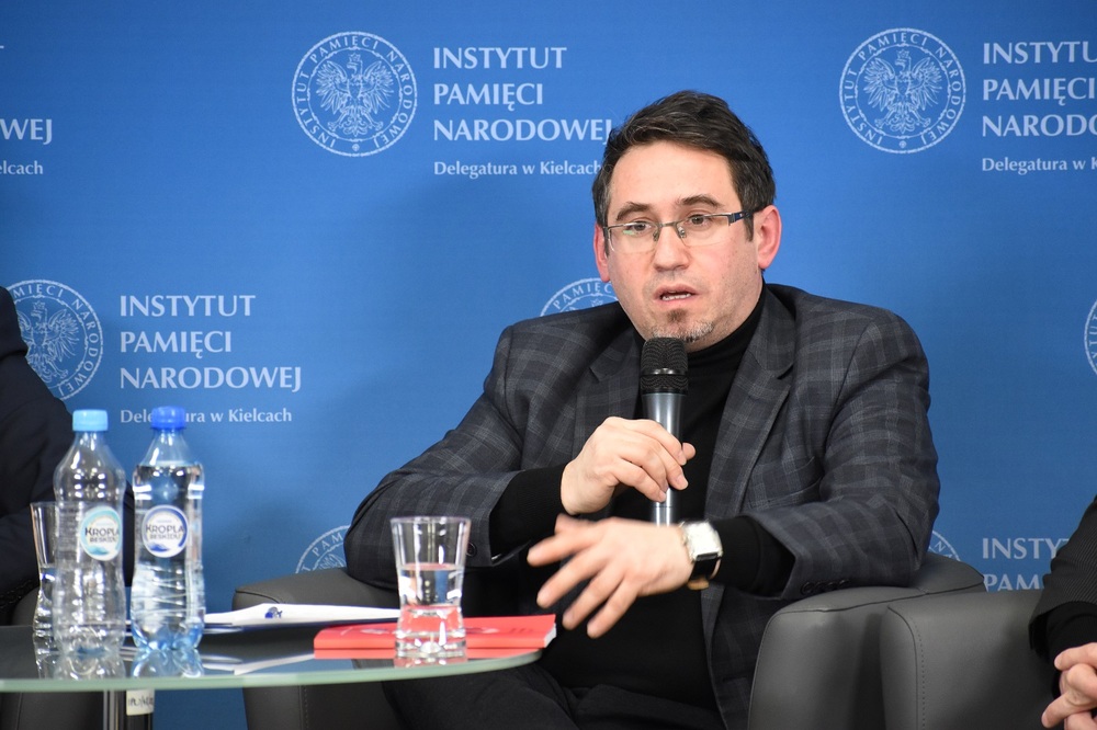 Debata pt. „Rekompensata czy sprawiedliwość? Reparacje wojenne od Niemiec dla Polski” - Kielce, 6 marca 2023 r. Fot. Dariusz Skrzyniarz (IPN)