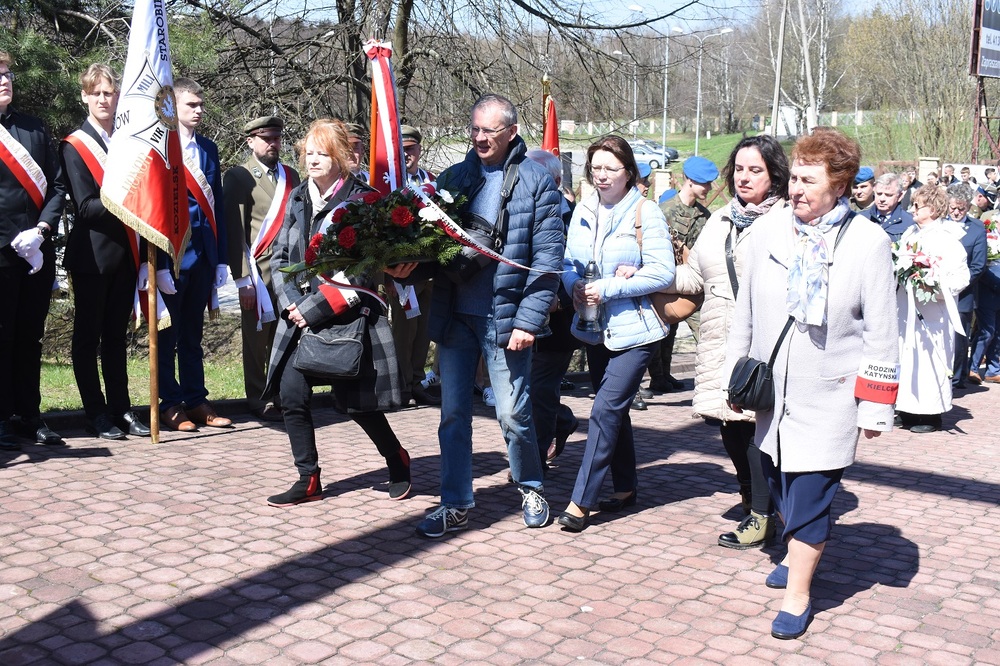 Uroczystość w 83. rocznicę Zbrodni Katyńskiej – Huta Szklana, 21 kwietnia 2023 r. Fot. Dariusz Skrzyniarz (IPN)