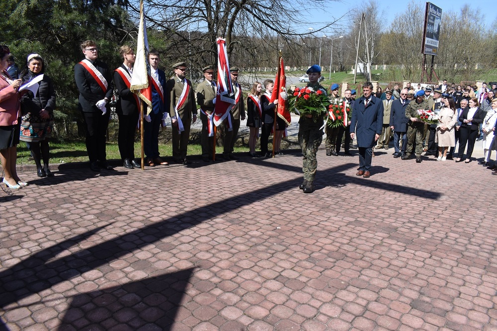 Uroczystość w 83. rocznicę Zbrodni Katyńskiej – Huta Szklana, 21 kwietnia 2023 r. Fot. Dariusz Skrzyniarz (IPN)