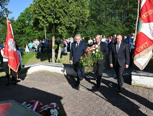Pacyfikacja wsi Strużki. Upamiętnienie ofiar w 80. rocznicę zbrodni niemieckiej - 4 czerwca 2023 r. Fot. Paulina Majczak (Starostwo Staszów)