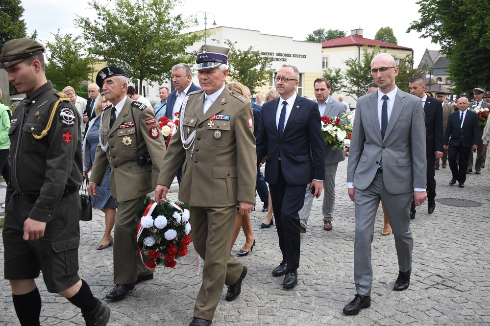 Uroczystości upamiętniające partyzantów działających na Kielecczyźnie. Wąchock 18 czerwca 2023r. Fot. Dariusz Skrzyniarz (IPN)