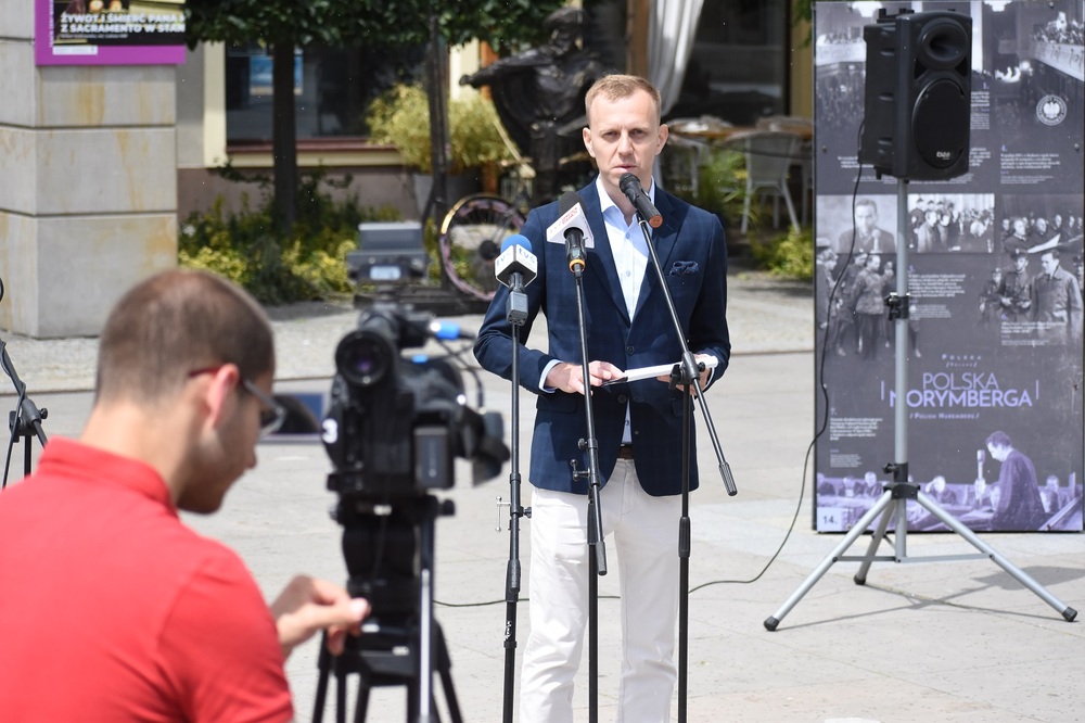 Otwarcie wystawy „Zbrodnie (nie)osądzone. Rozliczenia z niemieckimi sprawcami zbrodni z okresu II wojny światowej” – Kielce, 28 czerwca 2023 r. Fot. Dariusz Skrzyniarz