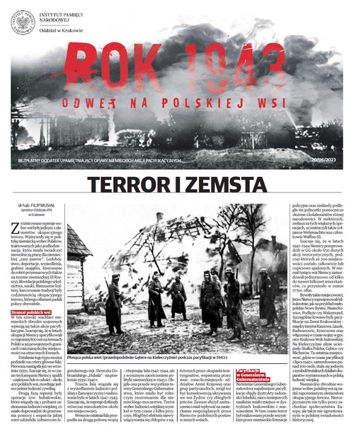 Rok 1943. Odwet na polskiej wsi - dodatek prasowy [PDF]