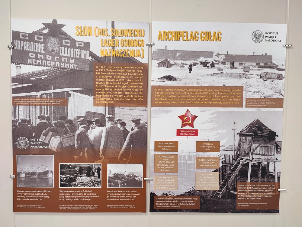 Wystawa pt. „Zbrodnia nieukarana – łagry sowieckie”