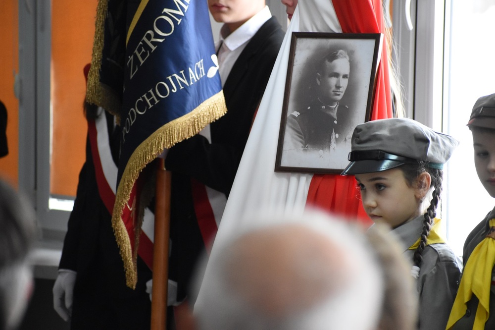 Upamiętnienie Stefana Dudały, ofiary zbrodni katyńskiej – Podchojny, 29 listopada 2023. Fot. Dariusz Skrzyniarz