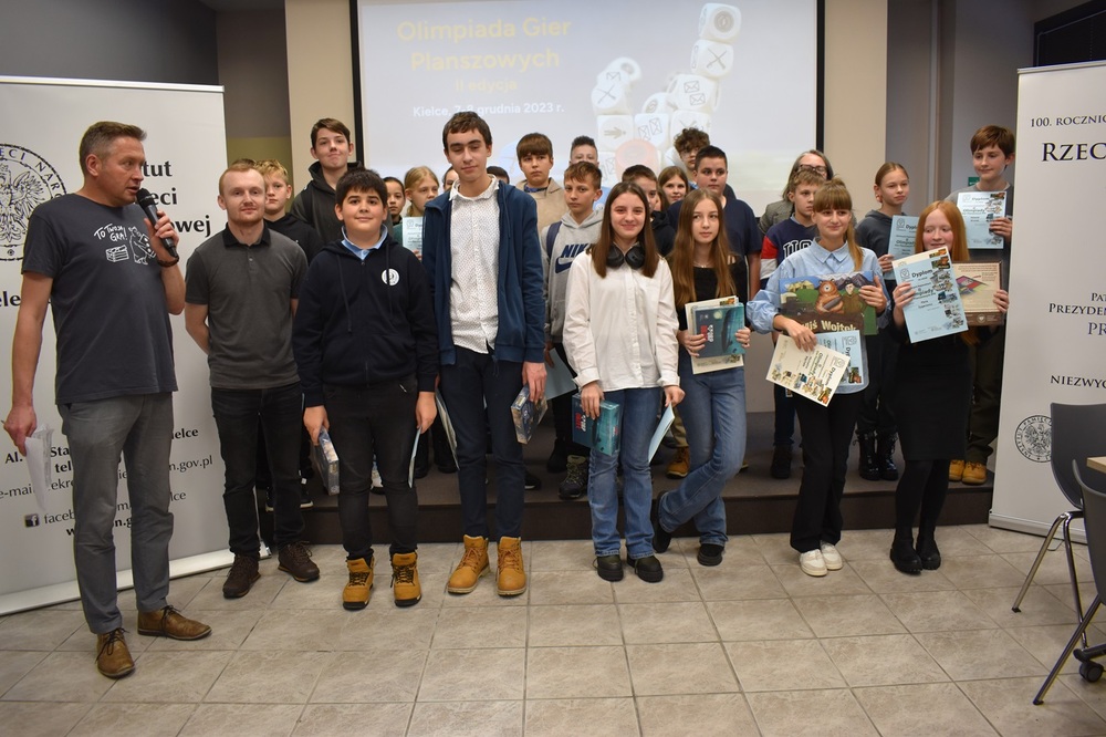 II edycja Olimpiady Gier Planszowych IPN - Kielce, 7 grudnia 2023. Fot. Dariusz Skrzyniarz