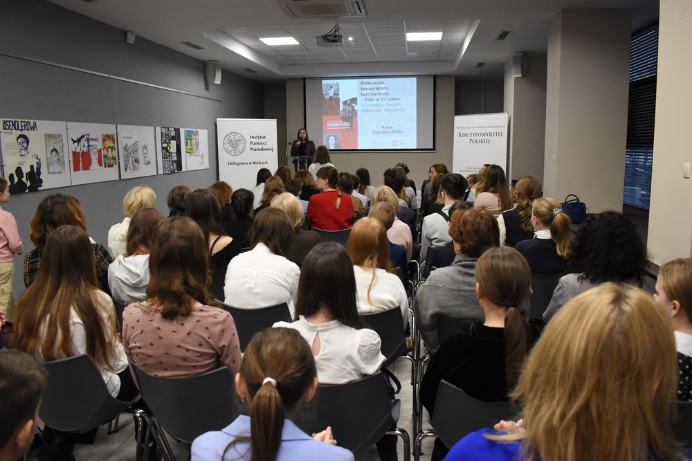 Rozstrzygnięcie wojewódzkiego konkursu „Prekursorki, konspiratorki, buntowniczki - Polki w XX wieku” - Kielce, 12 grudnia 2023