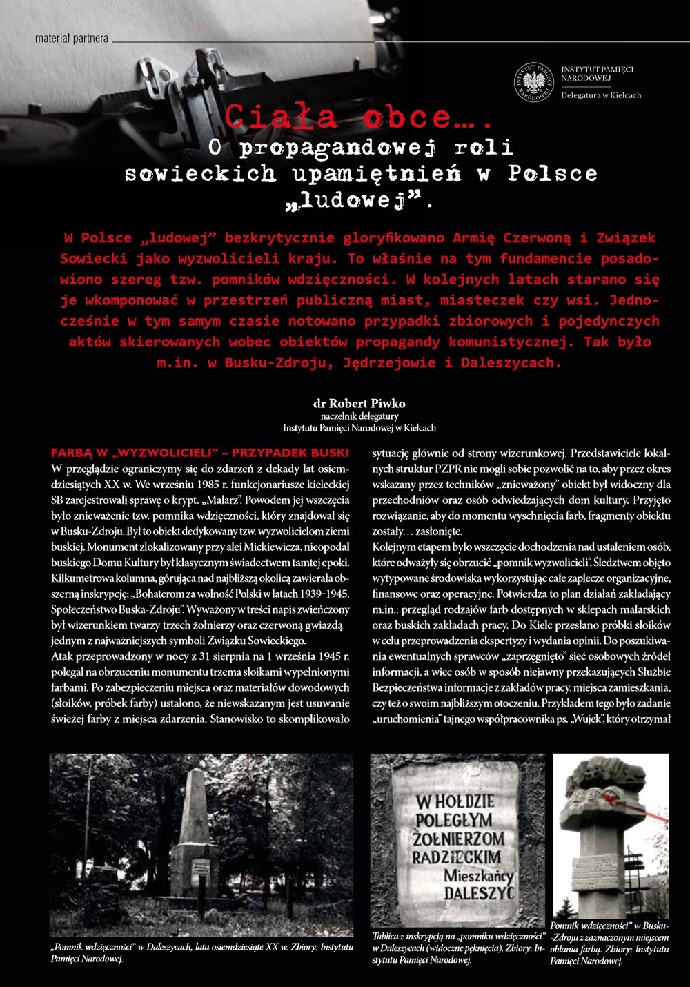 Ciała obce… O propagandowej roli sowieckich upamiętnień w Polsce „ludowej” [PDF]