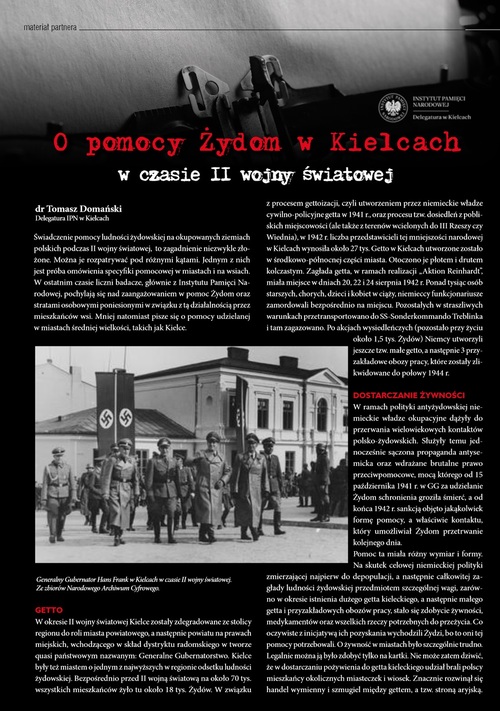 O pomocy Żydom w Kielcach w czasie II wojny światowej [PDF]