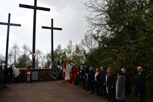 Wojewódzkie obchody 84. rocznicy Zbrodni Katyńskiej – Huta Szklana, 19 kwietnia 2024 r. Fot. Urząd Gminy w Bielinach