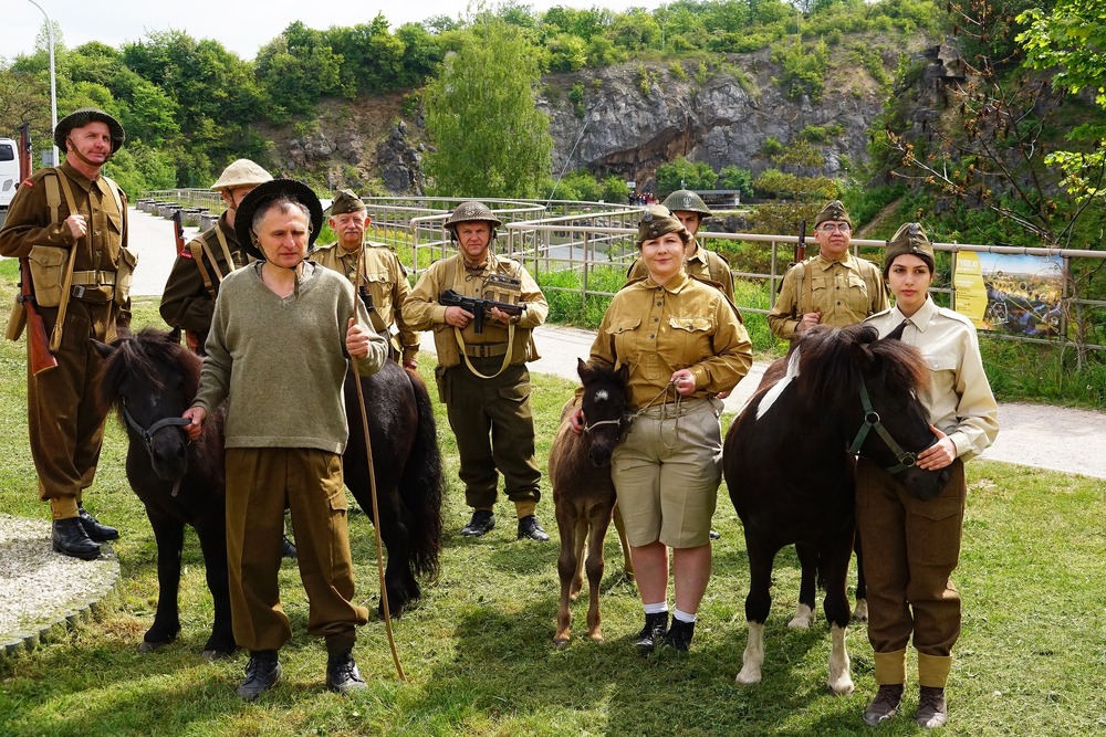 Delegatura IPN w Kielcach na marszu mulników w 80. rocznicę bitwy pod Monte Cassino. Fot. Katarzyna Kasperek