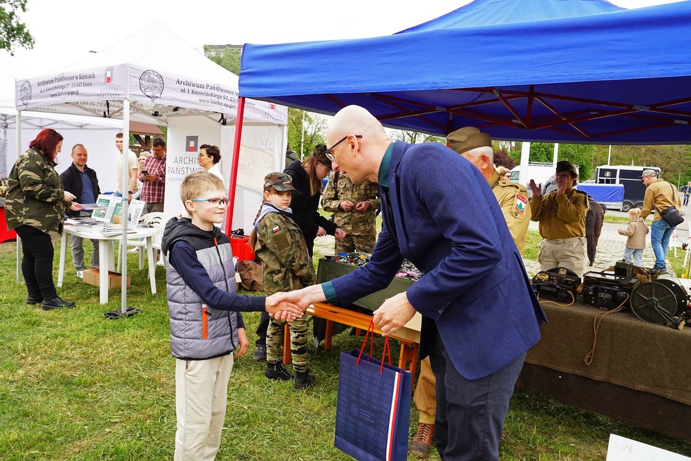 Delegatura IPN w Kielcach na marszu mulników w 80. rocznicę bitwy pod Monte Cassino. Fot. Katarzyna Kasperek